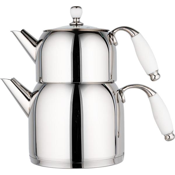 Almina | Aile Boy Çaydanlık 3.0 Litre | İndüksiyon | Al-a307-white