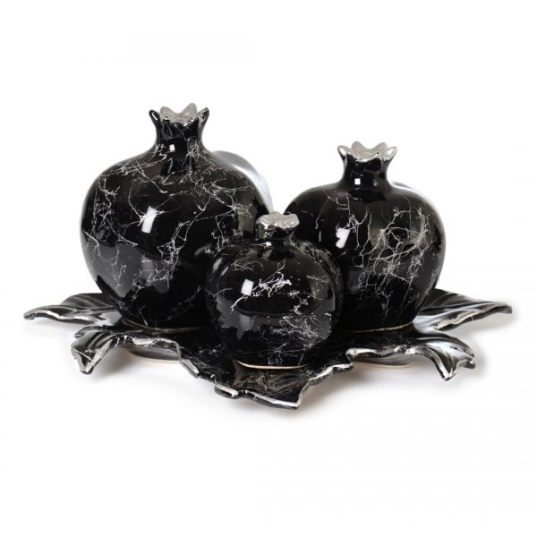 3 صفيحة رخامية صمغية سوداء قريبة من الرخام | SILK-SRB492