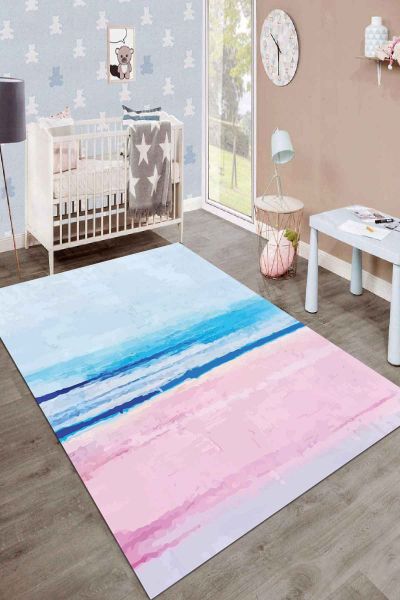 Birkilim Yıkanabilir İpeksi Kaymaz Taban Çocuk Odası Halısı | MLN-IP-SD-307