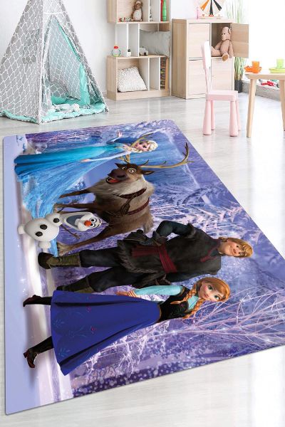 Birkilim Yıkanabilir Dekoratif Halı İpeksi Kaymaz Taban | MLN-IP-HP-625