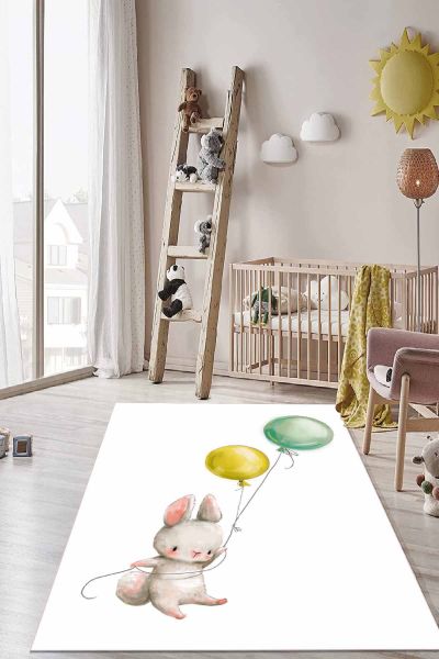 Birkilim Yıkanabilir İpeksi Kaymaz Taban Çocuk Odası Halısı | MLN-IP-HT-894