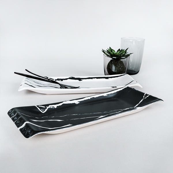 Marmor Selen Kajakplatte 33 cm 2 Stück - 17950 - 17951 | Keramika