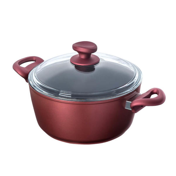 وعاء عميق تيتانيوم 24 سم زهرة رمان