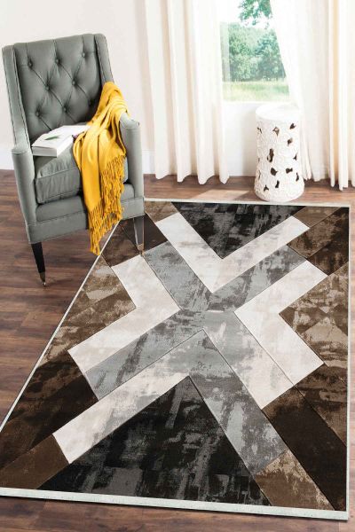 Birkilim Yıkanabilir Dekoratif Halı İpeksi Kaymaz Taban | MLN-IP-SD-287