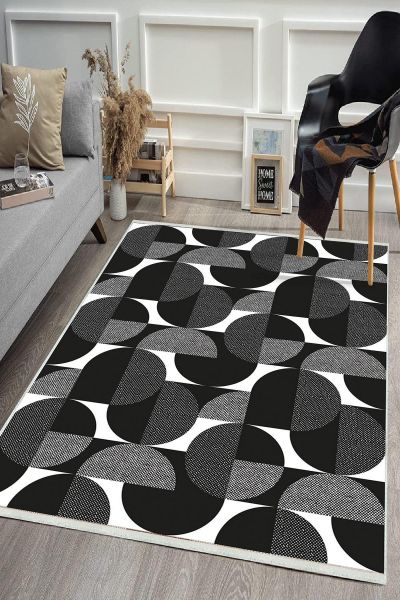 Birkilim Yıkanabilir Dekoratif Halı İpeksi Kaymaz Taban | MLN-IP-HS-476