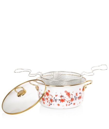 Acar Cuisine | Marmite Qualita-Summer Email 22 Cm Gris