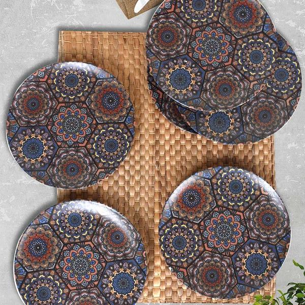 Assiette à Gâteau Haymena Delta 21 Cm 6 Pièces - 17668 | Keramika