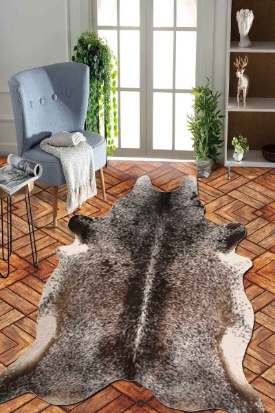 Birkilim Lazer Kesim Yıkanabilir İpeksi Kaymaz Taban Dekoratif Halı | MLN-IP-SD-067