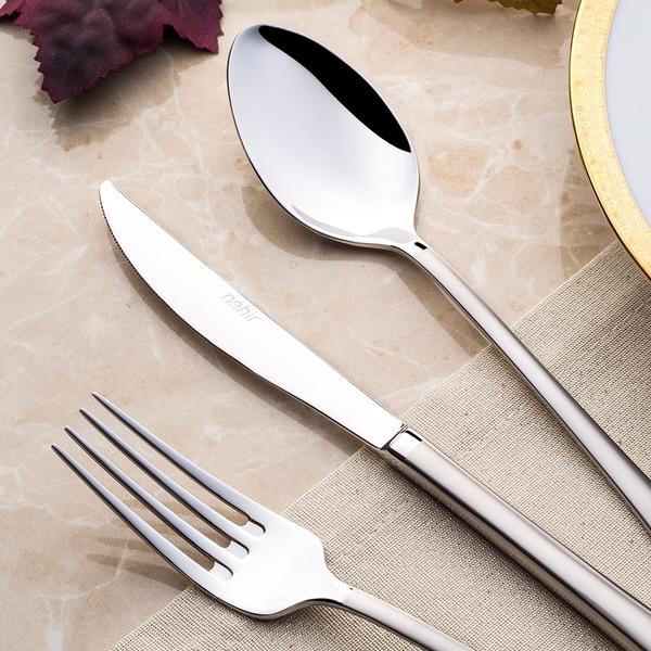 Akasya Altın Saten 72 Parça Kutulu Çatal Kaşık Bıçak Takımı