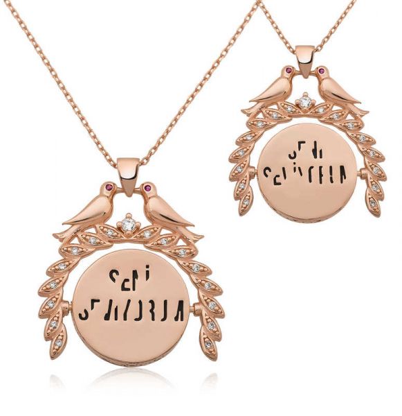 Gümüş Sihirli Seni Seviyorum Yazılı Kolye