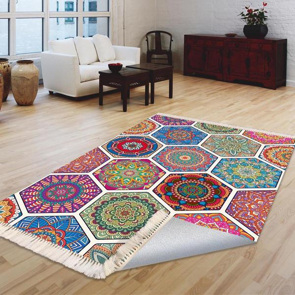 Milano Yıkanabilir Dekoratif Halı Kaymaz Taban | 8mm | MLN-HS370-1