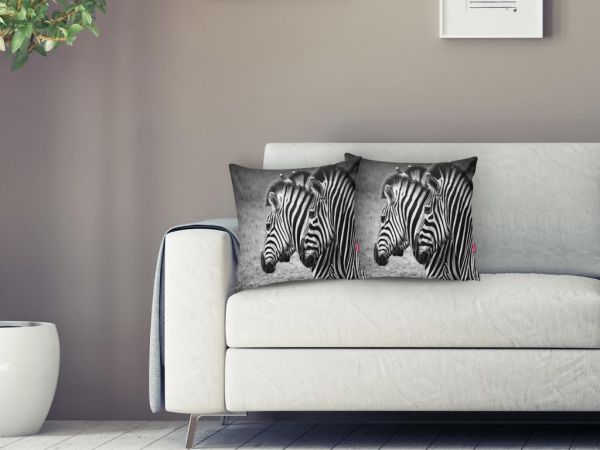 Dowry Land Digital Print Single Patrice Throw Pillow Case Black