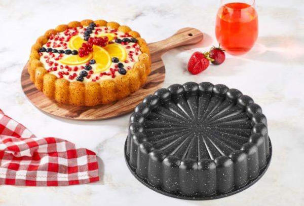 رولاند قالب كيك جرانيت | الرمادي والأسود | رولاند- R3-EDK-126