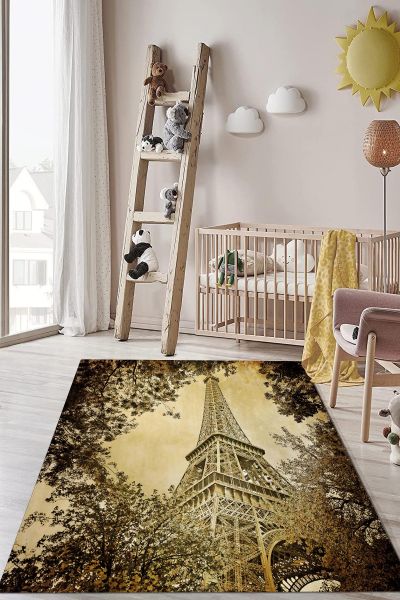 Birkilim Yıkanabilir Dekoratif Halı İpeksi Kaymaz Taban | MLN-IP-HP-760