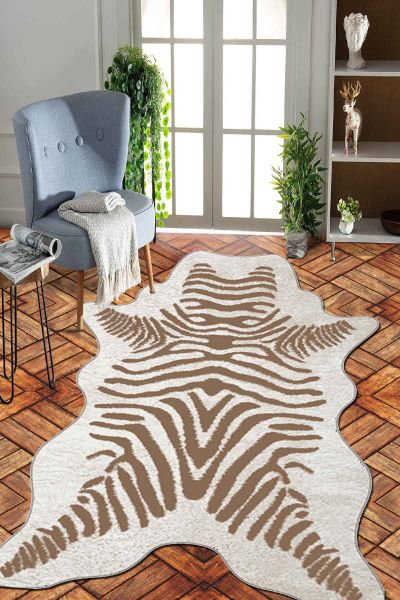 Birkilim Lazer Kesim Yıkanabilir İpeksi Kaymaz Taban Dekoratif Halı | MLN-IP-SD-057