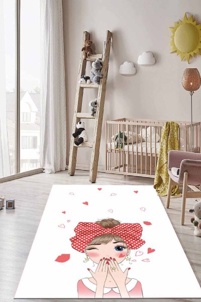 Birkilim Yıkanabilir İpeksi Kaymaz Taban Çocuk Odası Halısı | MLN-IP-HT-820