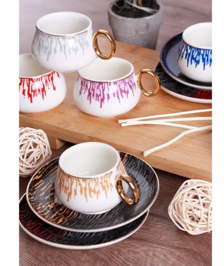 Porselen 6 Li Fincan Takimi