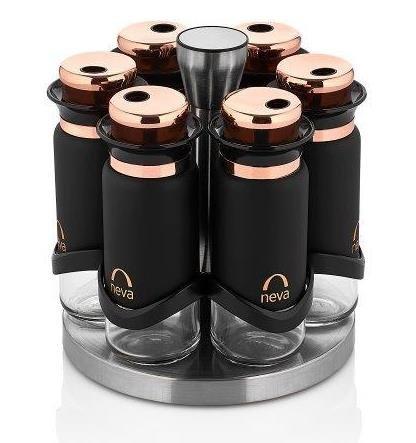 Neva Sweet Premium Bitter 6'lı Baharat Seti | Siyah | N2617