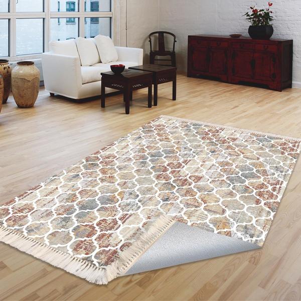 Milano Yıkanabilir Dekoratif Halı Kaymaz Taban | 8mm | MLN-DOT-HT348