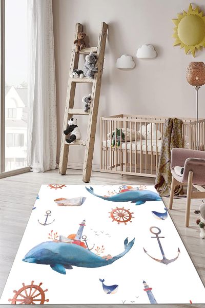 Birkilim Yıkanabilir Dekoratif Halı İpeksi Kaymaz Taban | MLN-IP-HP-768