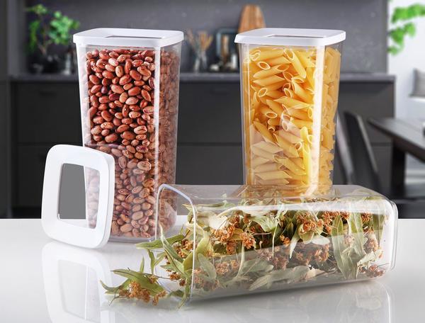 Bayev 3 Lü Kare Saklama Kabı Seti ( 1,70 LT )