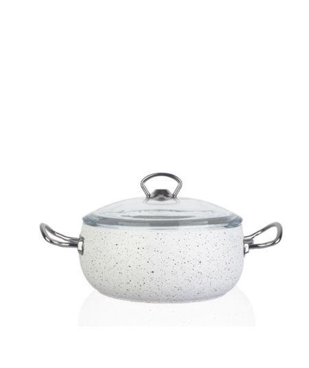 Acar Mutfak | Riva 20 Cm Beyaz Derin Tencere