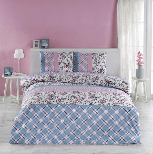 طقم غطاء لحاف مزدوج من Minteks Daily Ranforce-Dolcıa