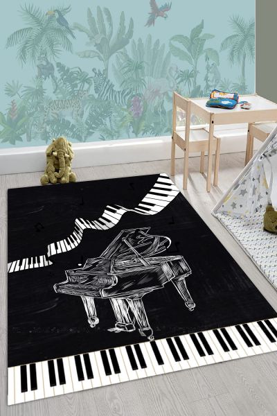 Birkilim Yıkanabilir İpeksi Kaymaz Taban Çocuk Odası Halısı | MLN-IP-HY-1433