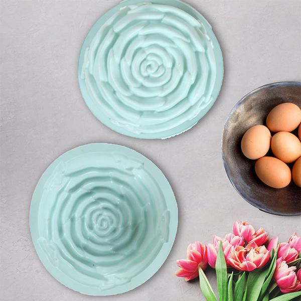 Mint Green Silicone Cake Mold Rose - MYS 003 | Mys Slicone