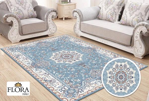 Flora Semerkand Collection Halı | Mavi | F-4051A-L.Blue