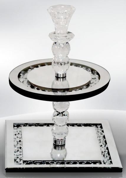 Dekonaz 2 Katlı Lüks Aynalı Etajer | DTX-DE-7