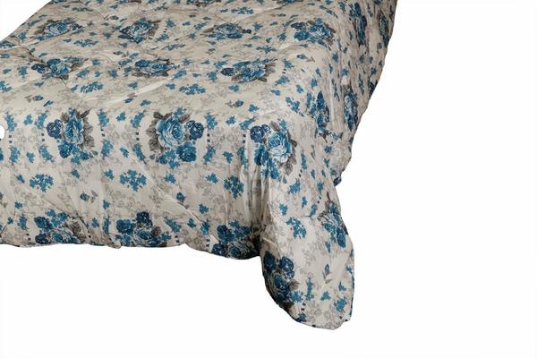 Ekvator Blue Garden Lüks Tek Kişilik Yorgan | Beyaz | ED-7011