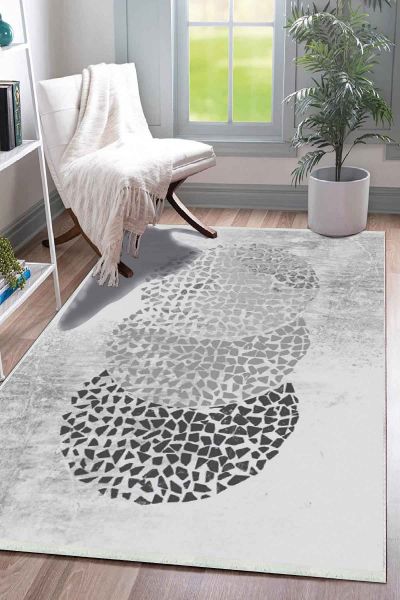 Birkilim Yıkanabilir Dekoratif Halı İpeksi Kaymaz Taban | MLN-IP-SD-392