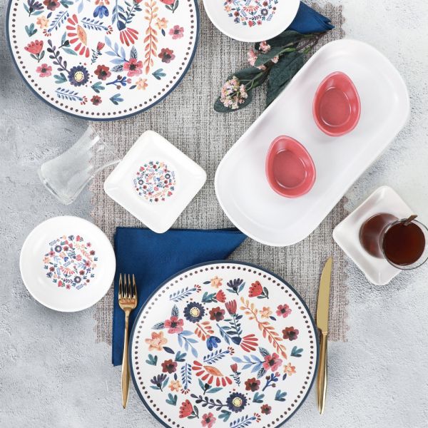 Springtime Kahvaltı Takımı 11 Parça 2 Kişilik - 19558 | Keramika