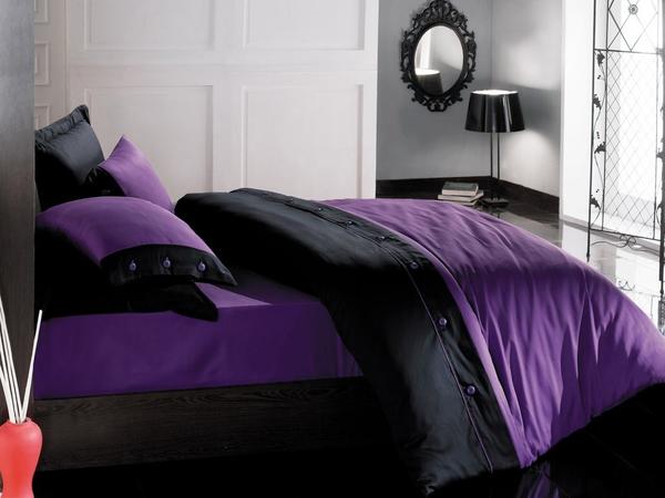 Cotton Box Dugmelı Saten Nevresim Takımı Fashıon Mor Çift Kişilik | Cotton Box