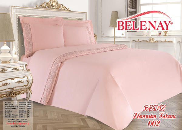Belenay Double Fantasy Bettbezug-Set - Bediz Powder