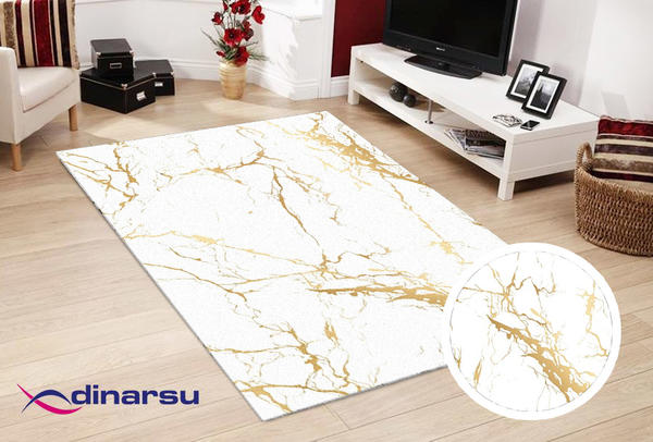 Dinarsu Yıkanabilen Halı | Sunshine | Altın | 1129-Gold