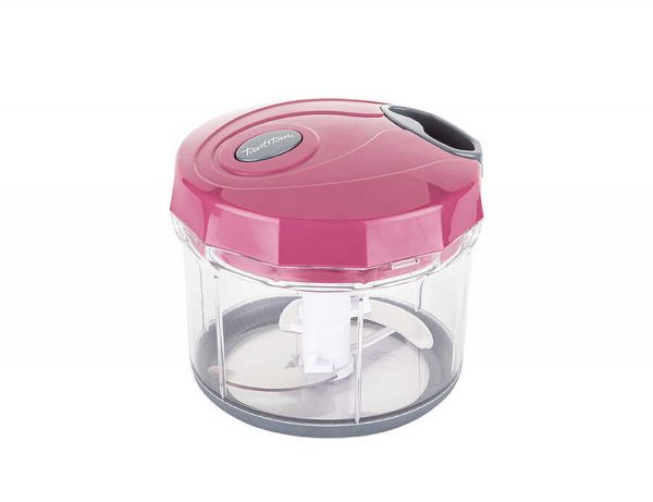 Tantitoni | Gri Pembe Büyük Pratik Doğrayıcı ve Çırpıcı 1000 ml