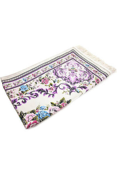 سجادة صلاة الورد - مبطن - لون ليلكي