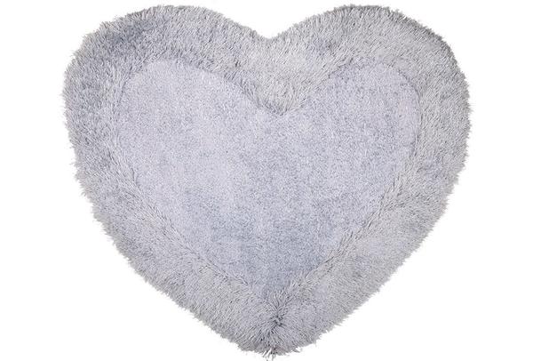 Bavary Banyo ve Kapı Önü Paspası | Kalp Şekilli | by-Heart-Grey