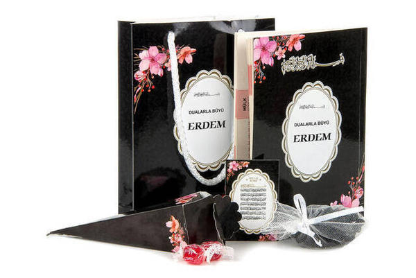 20 PCS - Ensemble Yasin - Taille du sac - 64 Pages - Avec étiquette de nom - Chapelet - Avec aimant - Avec sucre - Carton