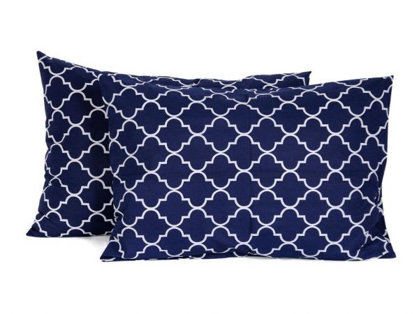 Madalyon 2'li Yastık Kılıfı Lacivert