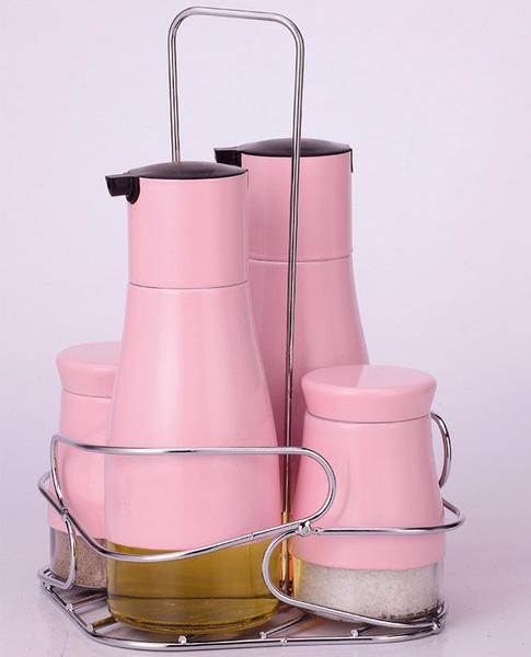 Schäfer Pembe 4'lü Yağlık Sirkelik Seti 5 Parça