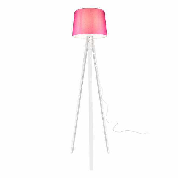 Deko Floor Lamp White Foot Pink Hat