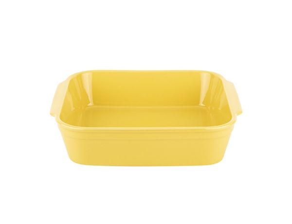 Tantitoni | Cristina Sarı Seramik Kare Fırın Kabı 26 X 25 X 6 cm