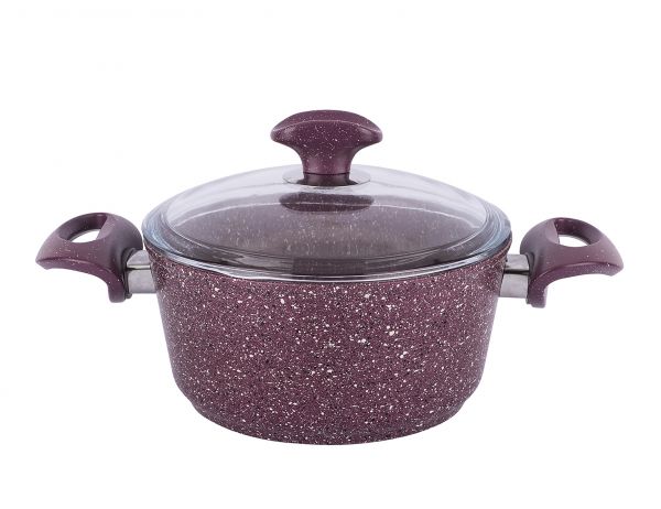 Tantitoni | 20 cm Granıtte Mor Derin Tencere
