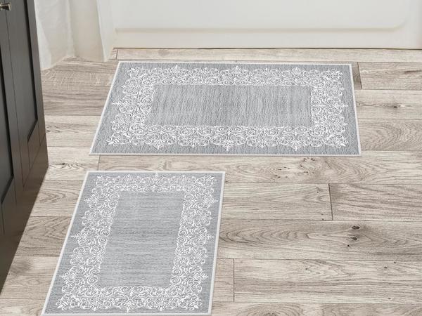 Sultani 2-tlg. Badematten-Set Grau