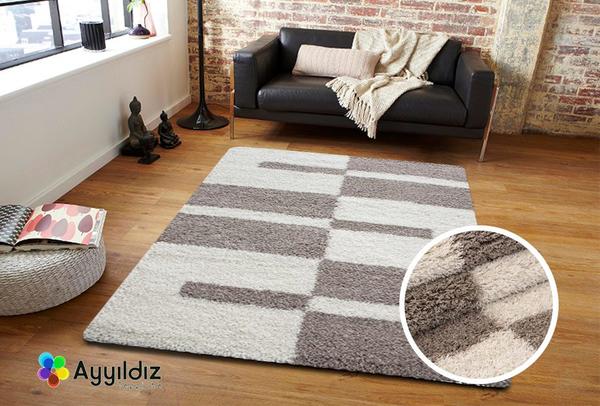 Ayyildiz Gala Shaggy Halı 100% PP Shaggy 2505Grey 30mm 2100gr | Bej | 2505Bej