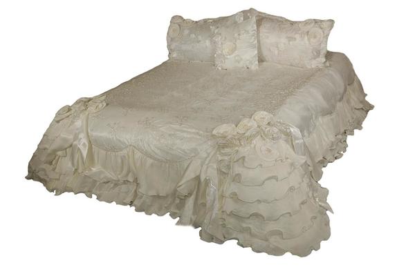 Lavella Mosso Yatak Örtü Takımı 4 Adet Beyaz