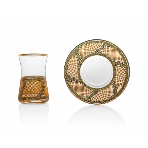 Enza Sarı 12 Parça Çay Seti